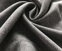 Ткань Габардин 230 шир 150см рул гладь (Серый меланж)